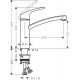 Hansgrohe Focus M41 Egykaros konyhai csaptelep 160