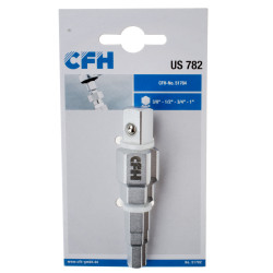 CFH UNI US 782 Lépcsőskulcs racsnihoz 3/8" 1/2" 3/4" 1"