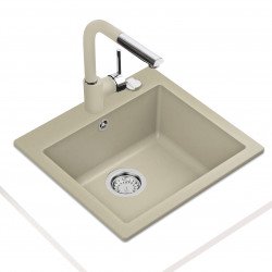 Teka Clivo 50 S-TQ gránit mosogatótálca topázbézs 490 x 450 mm