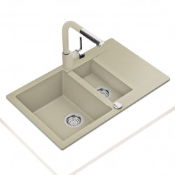 Teka Clivo 60 B TG gránit mosogatótálca topázbézs 800 x 495 mm