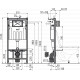 Alcaplast AM101/1120 Sádromodul Falsík alatti WC szerelési rendszer száraz szereléshez (gipszkarton)