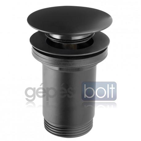 Ferro S285-BL-B Rotondo fekete lefolyószelep G5/4 túlfolyós mosdóhoz