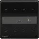 Siemens UP 202/23  Arina switch 2-f black LED