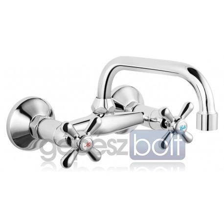 Ferro RETRO fali mosdó csaptelep 180 mm-es kifolyócsővel