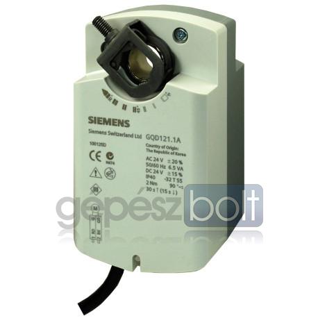 Siemens GQD321.1A mozgatómotor 2-pont szabályozás rugóvisszatérítés 230V AC 30/15s futásidő 2 Nm