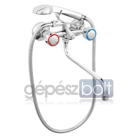 Ferro STANDARD fali kádtöltő csaptelep zuhanyszettel 300 mm-es kifolyócsővel