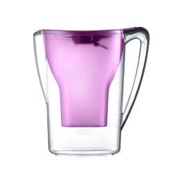BWT AQUALIZER HOME 2,7 L asztali vízszűrő kancsó padlizsánlila - 1 db Magnesium Mineralized vízszűrőbetéttel