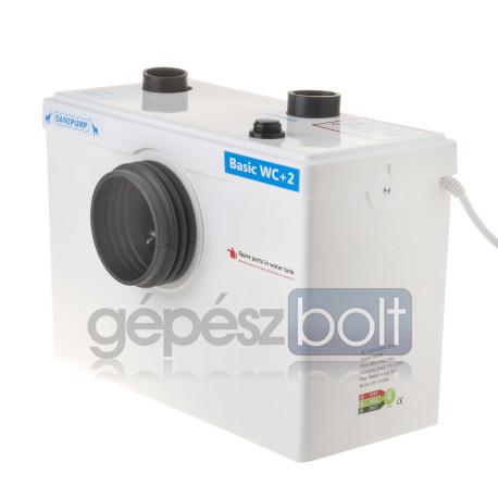 Sanipump Basic WC+2 darálós WC