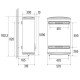 CATA CTRS-50 SLIM elektromos vízmelegítő 50 L 860x470x250