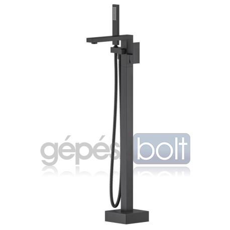 AREZZO design CUBEFIELD szabadonálló kádtöltő csaptelep, króm, zuhanyszettel