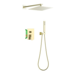 AREZZO design CUBEFIELD falsík alatti zuhanycsaptelep szett,króm
