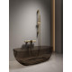 AREZZO design ELEGANT termosztatikus kádtöltő csaptelep zuhanyszettel, gun metal