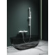 AREZZO design ELEGANT termosztatikus kádtöltő csaptelep zuhanyszettel, gun metal