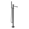 AREZZO design ELEGANT szabadon álló kádtöltő csaptelep, gun metal