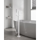 AREZZO design ELEGANT szabadon álló kádtöltő csaptelep, gun metal