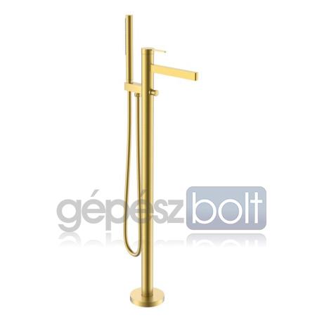 AREZZO design ELEGANT szabadon álló kádtöltő csaptelep, gun metal