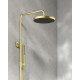 AREZZO design ELEGANT 3 funkciós termosztatikus zuhanyrendszer, gun metal