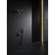 AREZZO design ELEGANT Falsík alatti zuhanyrendszer falon belüli egységgel, gun metal