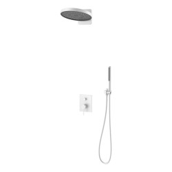 AREZZO design ELEGANT Falsík alatti zuhanyrendszer falon belüli egységgel, gun metal