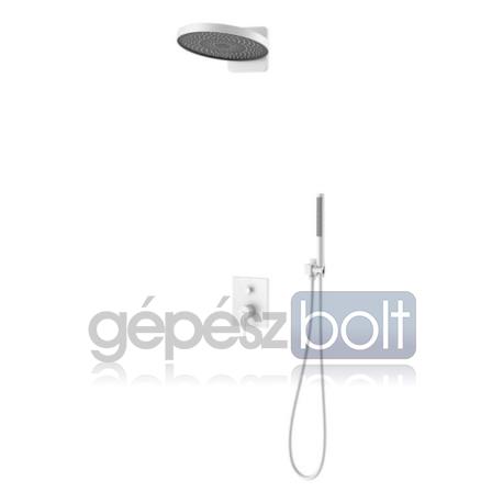 AREZZO design ELEGANT Falsík alatti zuhanyrendszer falon belüli egységgel, gun metal