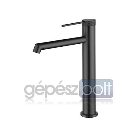 AREZZO design PALMFIELD magasított mosdó csaptelep, fekete