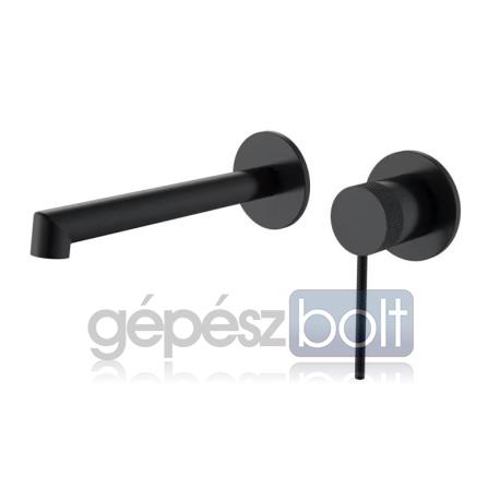 AREZZO design PALMFIELD fali mosdó csaptelep, fekete
