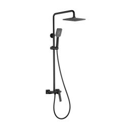 AREZZO design ROCKFIELD 3 funkciós zuhanyrendszer, fekete