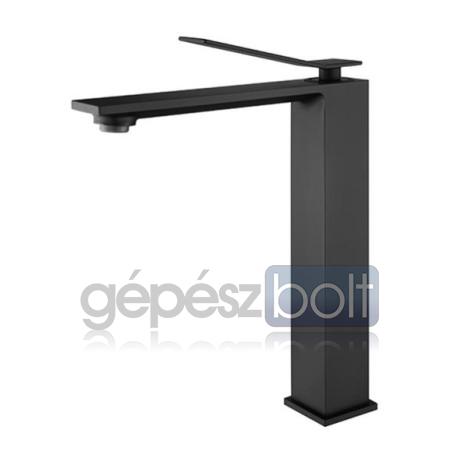 AREZZO design ROCKFIELD Magasított mosdó csaptelep, fekete