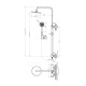 AREZZO design SLIMFIELD zuhanyrendszer 
