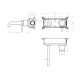 AREZZO design SLIMFIELD fali mosdó csaptelep