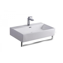 AREZZO design Norfolk Mosdótál törölközőtartóval, fehér 