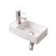 AREZZO design AUSTIN bal oldali mini kézmosó 40x22 cm