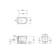 AREZZO design KANSAS Vortex Rimless fali wc