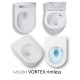 AREZZO design ARIZONA Vortex Rimless fali wc, matt fekete