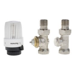 IMI Heimeier Calypso szett egyenes változat (S fej + Calypso DN15 + Regutec F DN15) Rp 1/2col