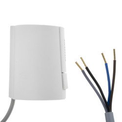 Siemens MS23 termoelektromos szelepmozgató, AC 230V, NC, 1m kábel hossz (STA23 és STA321 utódja)