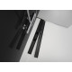 Alcaplast APZ10BLACK-750M Zuhanyfolyóka peremmel perforált rácsokhoz, fekete-matt 750 mm