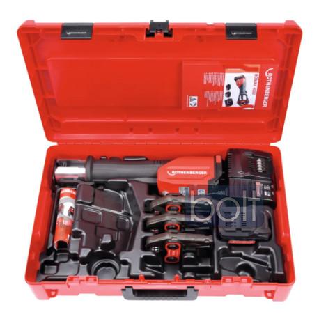Rothenberger ROMAX 4000 SV 15-22-28 mm préspofával, 1x4 Ah, kofferben
