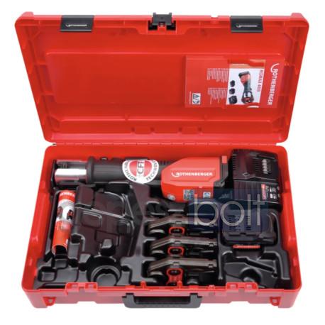 Rothenberger ROMAX 4000 présgép TH 16-20-26 préspofával, 1x4 Ah, kofferben
