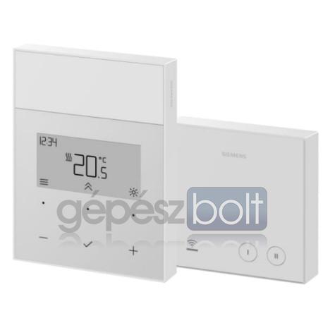 Siemens RDL211RF.ST Programozható szobatermosztát, fűtésre és hűtésre, RF (rádiós) készlet