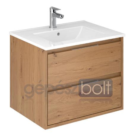 Mofém 2 fiókos fali mosdószekrény 60x45x48 cm, Soft close záródású fiókok