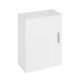 Mofém Fali mini mosdószekrény Fényes fehér, 44 x 22 x 51 cm