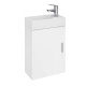 Mofém Fali mini mosdószekrény Fényes fehér, 44 x 22 x 51 cm
