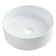 Mofém Evo kerek kerámia mosdó Ø36 cm, pultra helyezhető