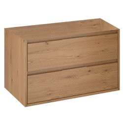 Mofém 2 fiókos fali mosdószekrény Roble Honey 80x45x48 cm, Soft close fiókok