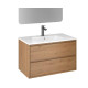 Mofém 2 fiókos fali mosdószekrény Roble Honey 80x45x48 cm, Soft close fiókok