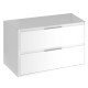 Mofém 2 fiókos fali mosdószekrény Fényes fehér 80x45x48 cm, Soft close fiókok