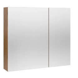 Mofém Evo Fali tükrösszekrény Roble Honey 80x72x19 cm