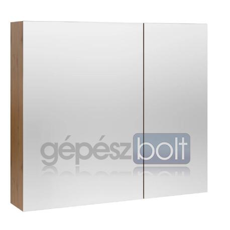 Mofém Evo Fali tükrösszekrény Roble Honey 80x72x19 cm
