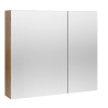 Mofém Evo Fali tükrösszekrény Roble Honey 80x72x19 cm